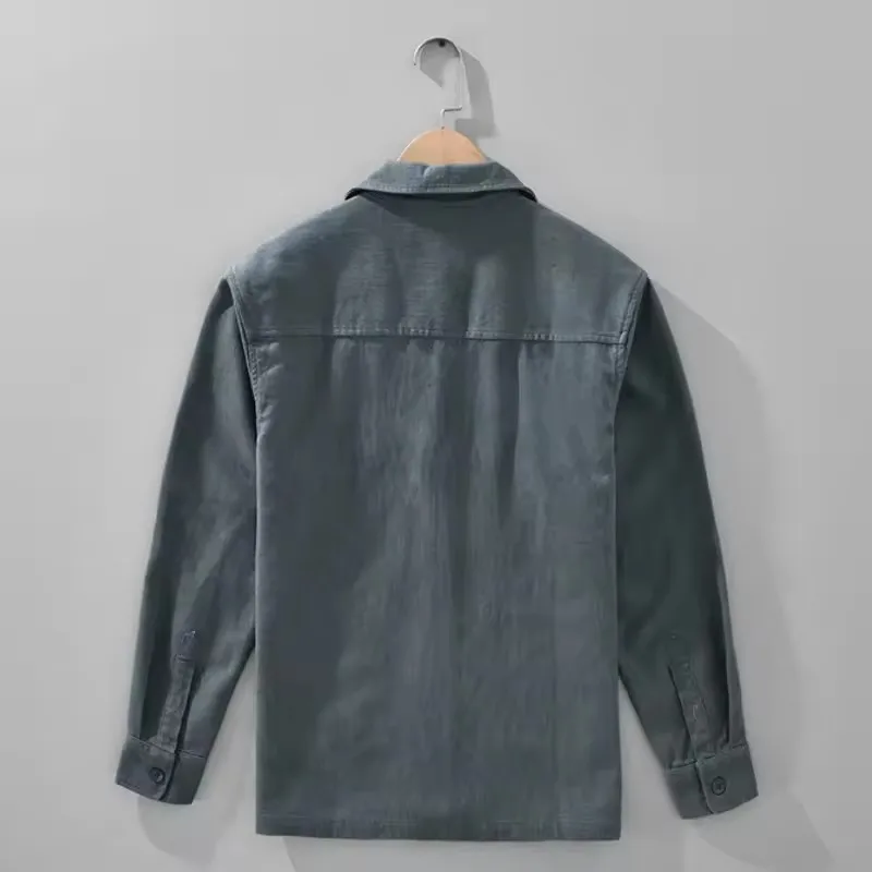 2026 Spring Autumn New Vintage Cotton Linen Loose Comfort Jackets for Men Seagull Collar Sense of Layering Streetwear Men Tops