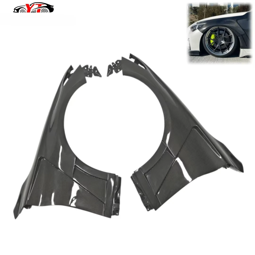 VT-1 Style Carbon Fiber Fenders for Infiniti Q50 Q50S Q50L 2014-2020, Wide Front Fenders Replacement, Aggressive Race Look