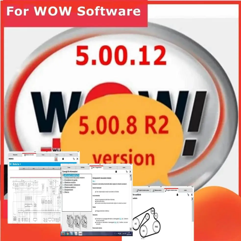

2025 hot tools/W-ur-th WOW V5.00.12 WOW 5.00.8 R2 Software Multi-languages with Keygen For Tcs Multi-diag Cars Diagnostic Tool