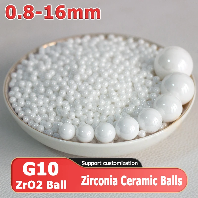 

1-100pcs 0.8~16mm ZrO2 Zirconia Ceramic Ball G10 Grade Zirconium Bearing Ball Smooth Bead Sphere 1.2/1.5/2/2.788/3.5/5.953~23mm