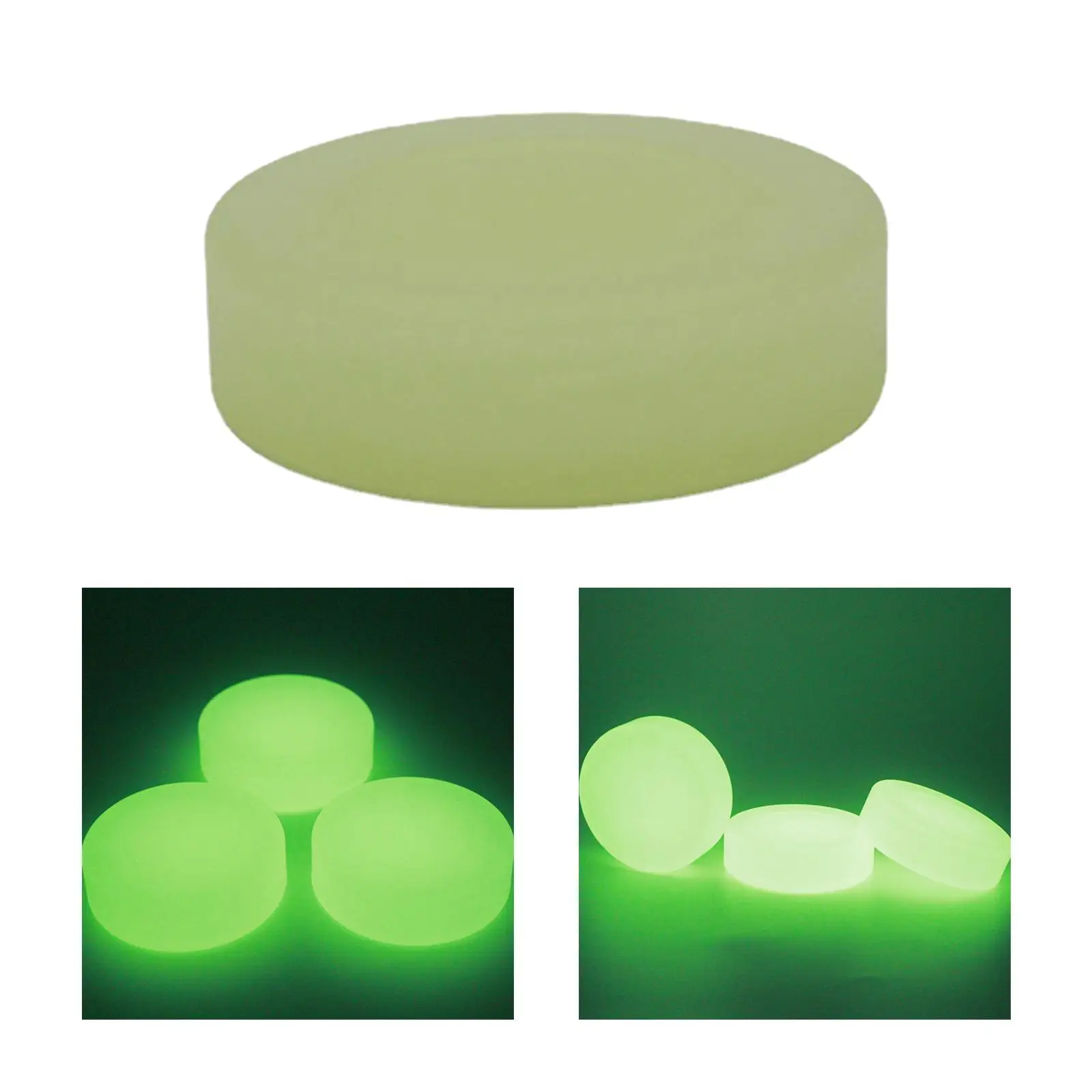 Hockey Puck Glow in The Dark Luminous for Kids Adults Diameter 2.83inch Suitable for Floor Indoor Outdoor Game Ice Hockey Ball