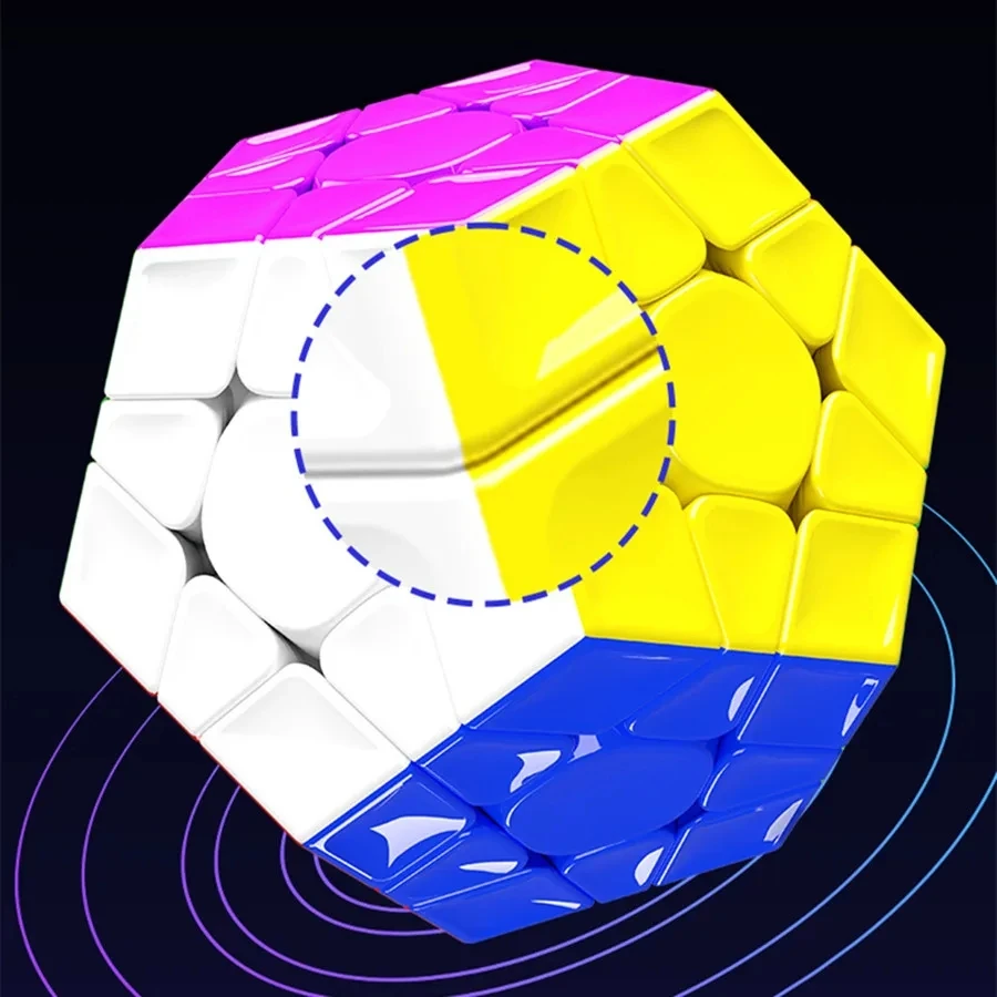 Sengso 3x3 Magic Cube Yufeng Maglev Magneitc Megaminx Magic Speed Cube Stickerless 3x3 Professional Puzzle Toys Children's Gifts