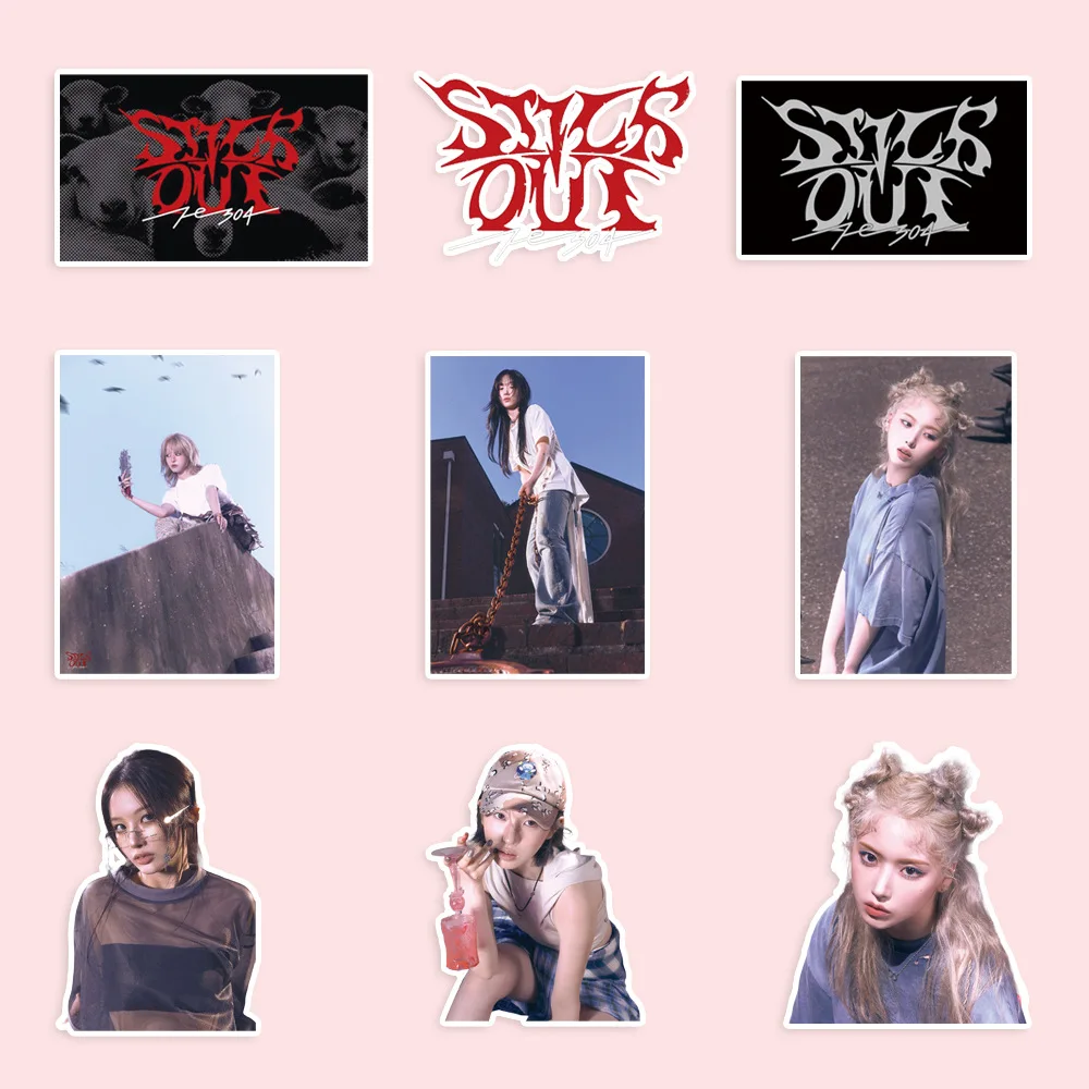 101Pcs/Set NMIXX Sticker New Album Fe3O4 STICK OUT Luggage Waterproof Graffiti Stickers Computer Tablet Decoration Fans Gifts