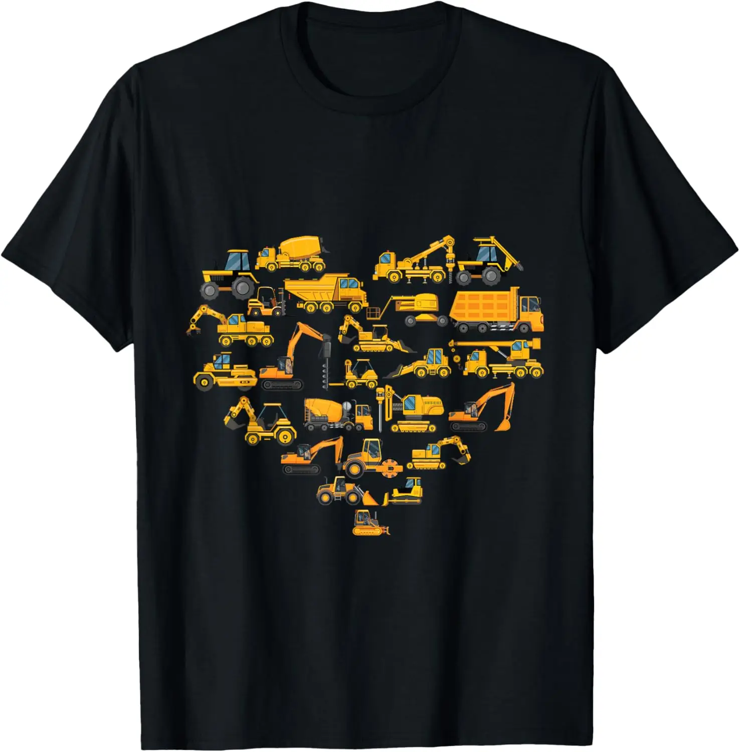 

Types of Construction Excavator Bulldozer Truck Crane kids T-Shirt