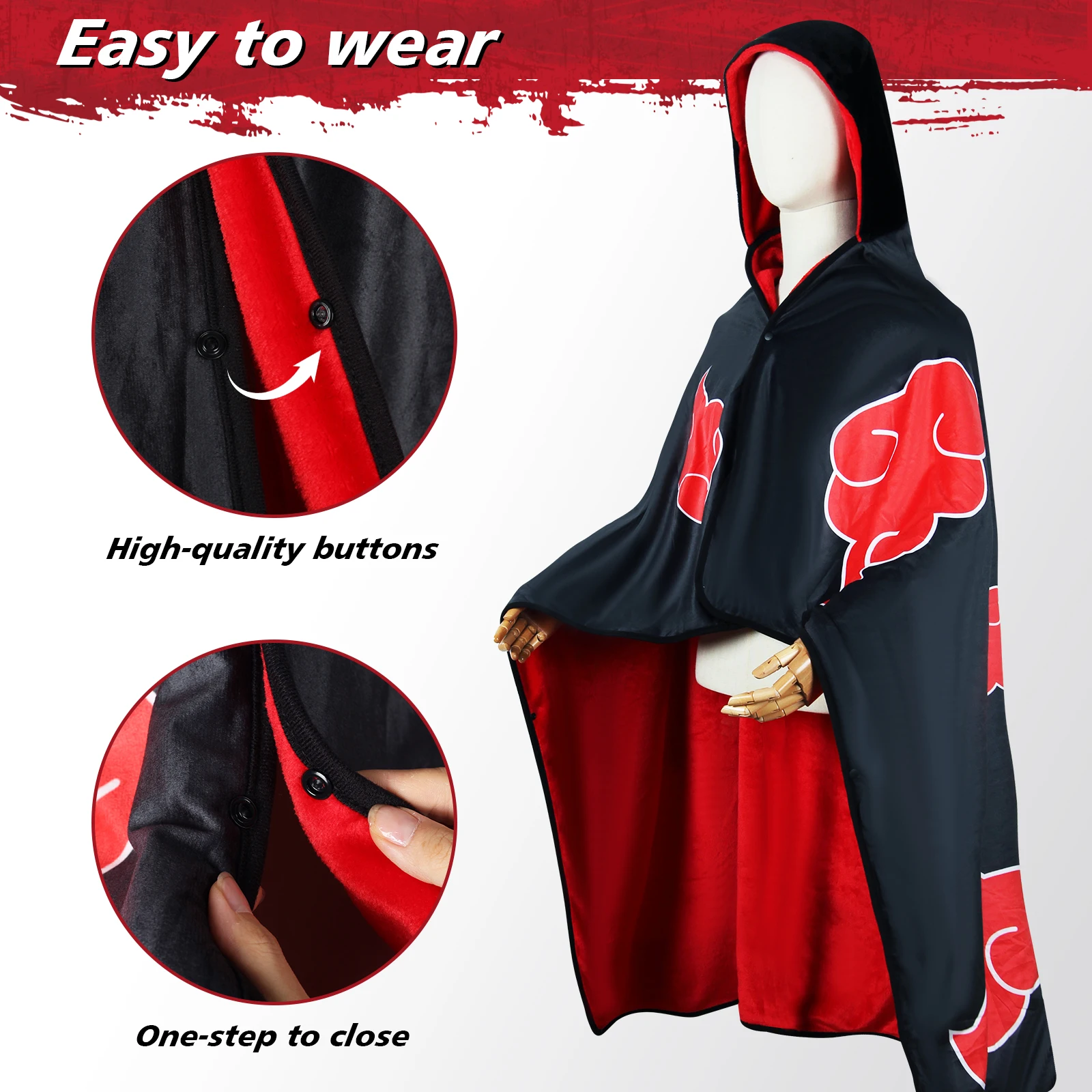 Рисунок 3 - Одеяло с капюшоном AnimeLoom Akatsuki