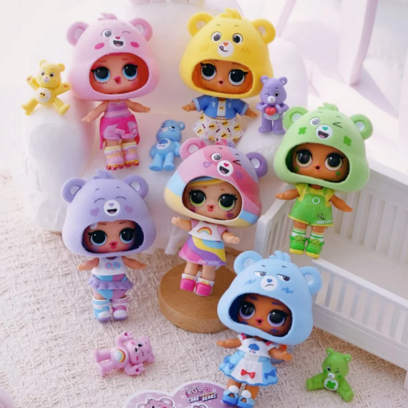 MGA LO L Surprise Ball Disassembly Cute Decryption Detective Team Doll Blind Box Carestars Rainbow Bear Doll Girl Princess Doll
