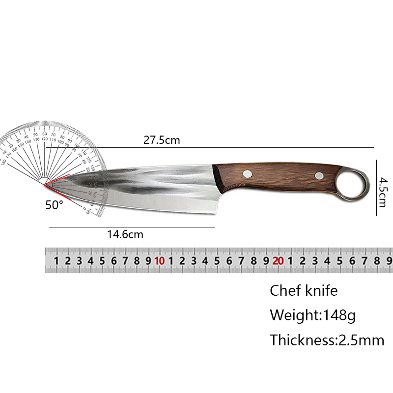 Forging Kitchen Knife Chef Knife Fish Knife Boning Meat Slicing Cleaver Barbecue Fishing Cooking Cutting Kitchen Tools