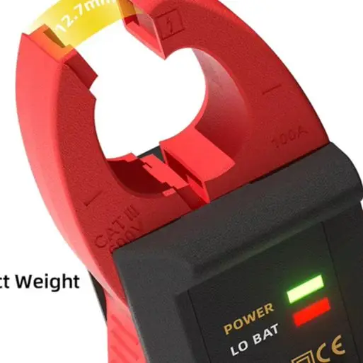 UP1 AC DC Current Clamp Meter 100A BNC Interface Oscilloscope Probe Dual Range Rechargeable For Electrician Repair Tool