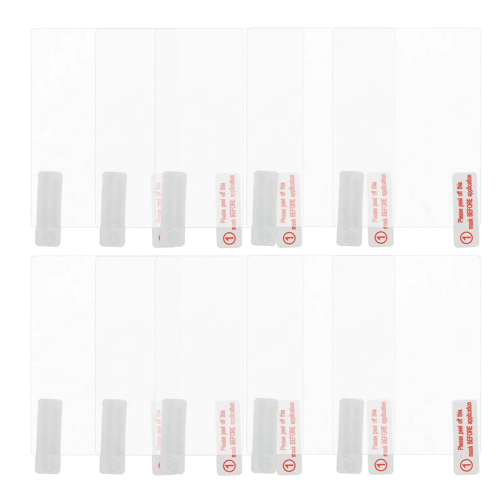 

10pcs Electrostatic Sticker For Dash Cam Clear Static Cling Film High Temperature Resistant Thickened Durable Windshield Decals