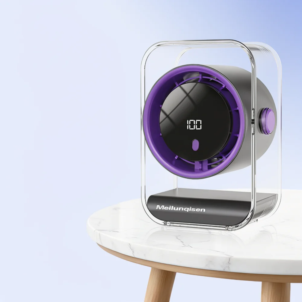 Small Portable Desk Fan Clip On For Office Home Bedside Quiet Brushless Motor Usb Powered Mini Table Air Cooler Fan