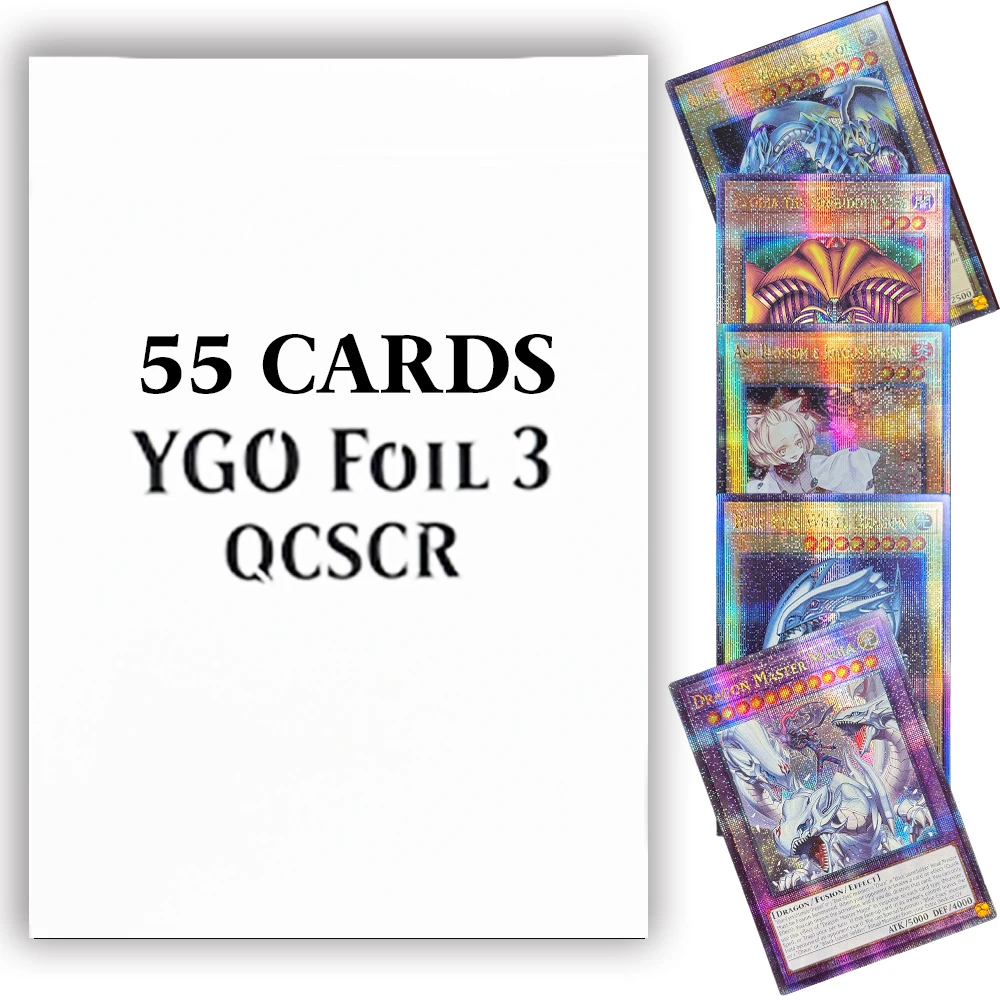 

55 шт. ЮГО! Foil3 Весь набор Proxy Game Золотые карты 25th Anniversary QCSCR Редкие коллекционные карты высокого качества Высокое качество TCG