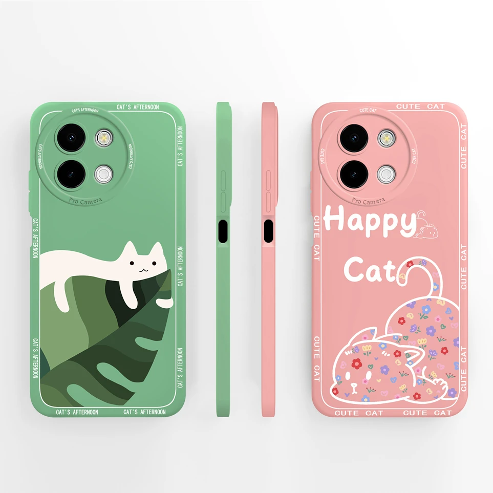 For Vivo Y38 Y36 Y35 Phone Case Floral Coque Anti Scratch Soft Silicone Funda For VivoY36 4G Cover Y 38 Cases VivoY35 4G Carcas