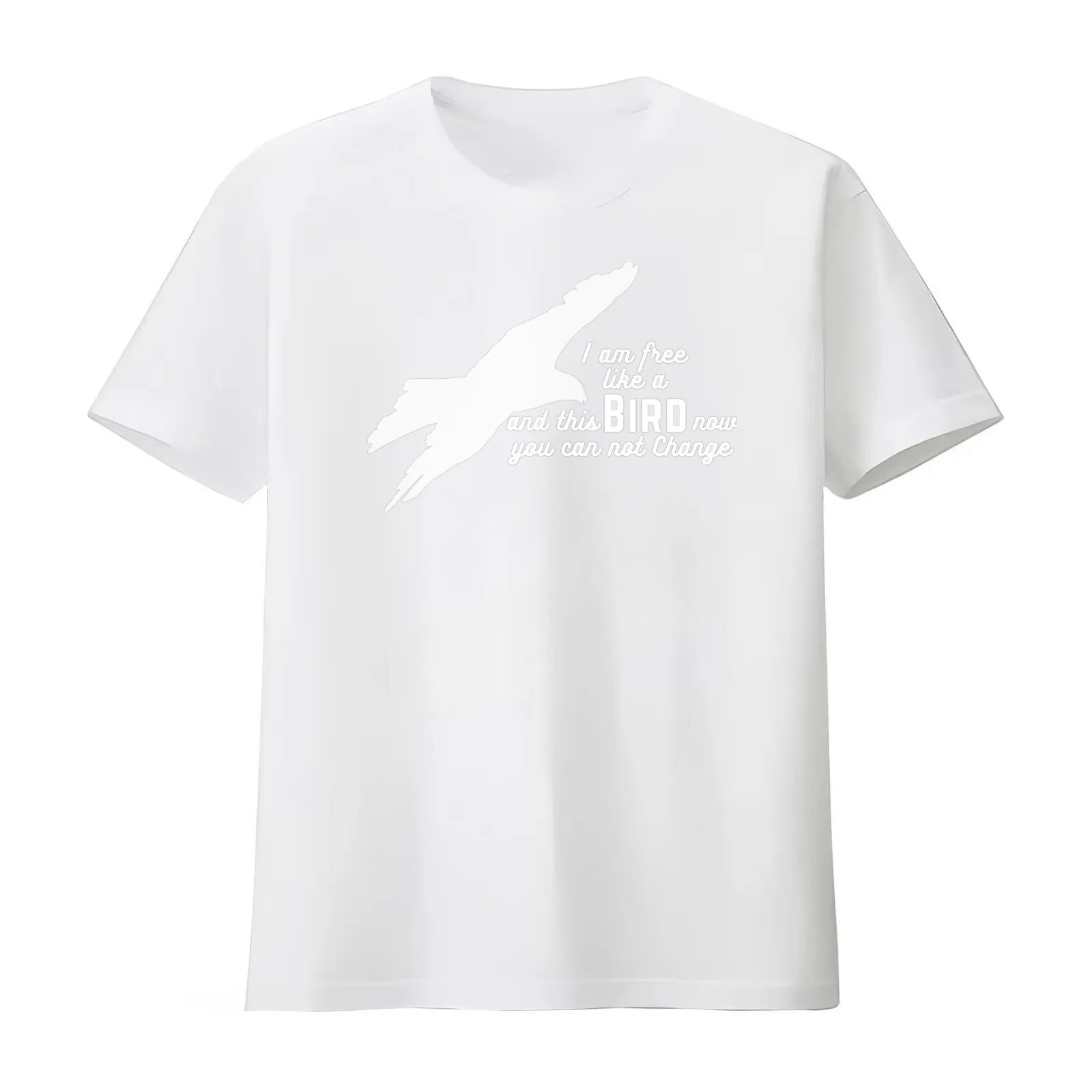 Free Bird Rock Song Lyrics T-Shirt Summer Casual Cotton Tee Oversized Streetwear Tops Vintage Graphic Print Unisex Men Women