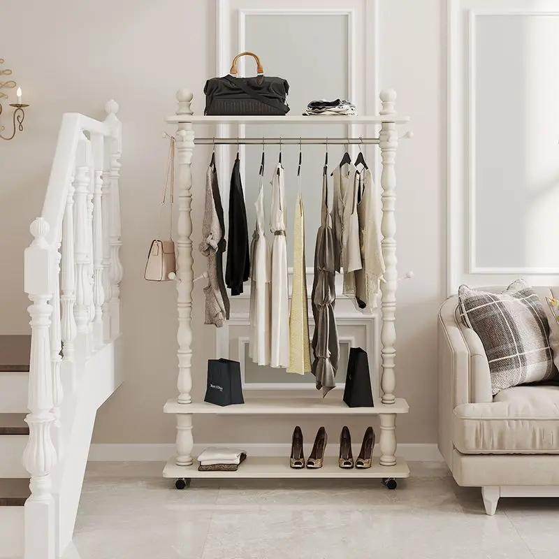 Floor-to-ceiling bedroom drying rack Household hanger Room easy to put clothes rack mobile