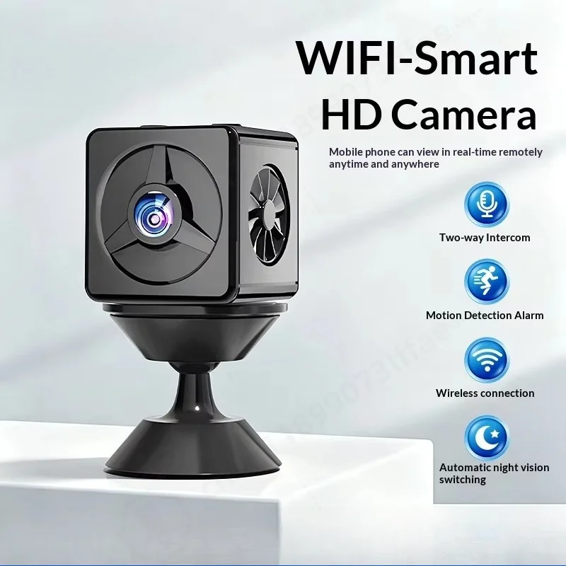 Indoor WiFi Security Camera HD, Two-Way Audio, Motion Detection, Plug and Play, Smooth Streaming For Home Monitoring