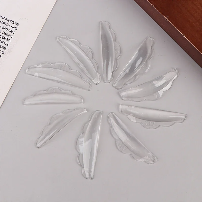 5Pairs Reusable Silicone Eyelash Perm Rods - Washable Lash Lifting Pads Curler Shields