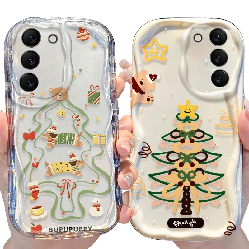 Weihnachtsbären-Hülle für Samsung Galaxy A53 A50 A50S A36 A35 A34 A32 A30 A26 A25 A24 A20 A16 A15 A06 A05S A05 M55 M54 5G