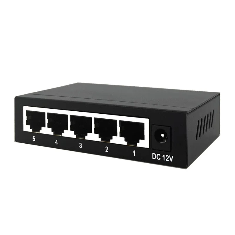 Ethernet Switch Support Vlan Extend Dc 5v 4 Ports Full Gigabit Network Switch