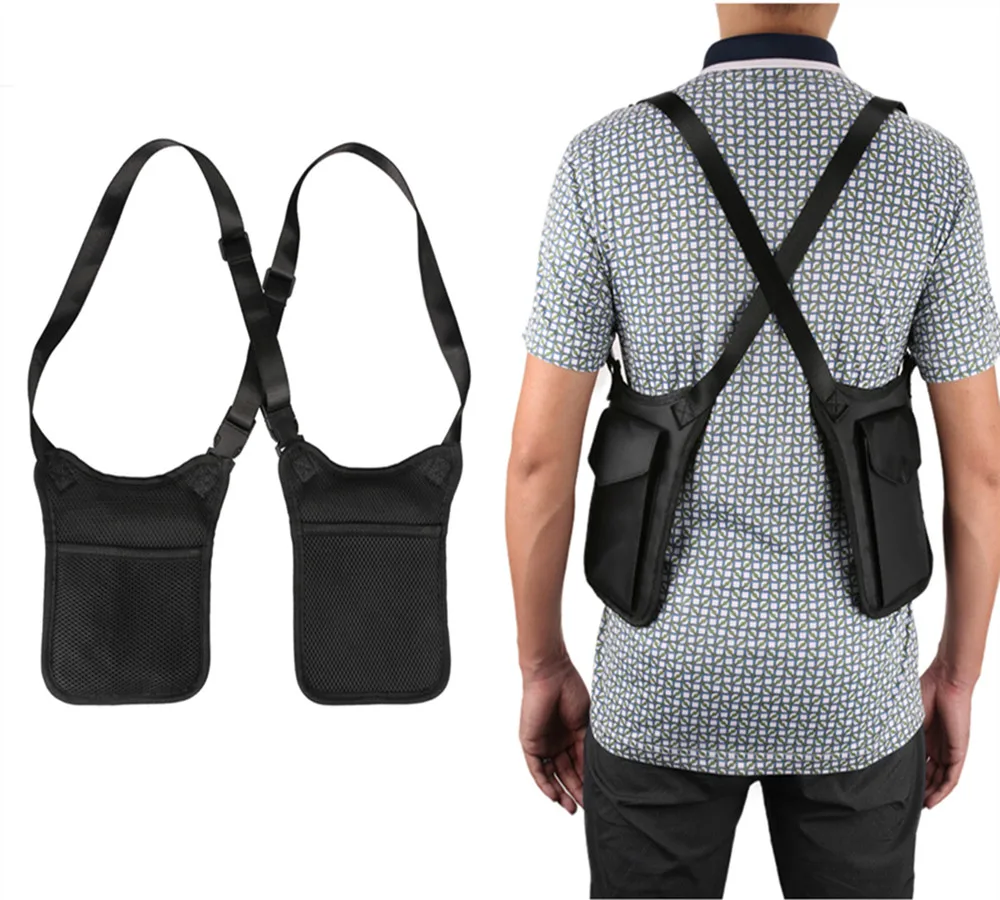 Anti-roubo escondido axilas cinta carteira bolso multifuncional coldre cartão de telefone bolsa de ombro duplo para viagens segurança ao ar livre