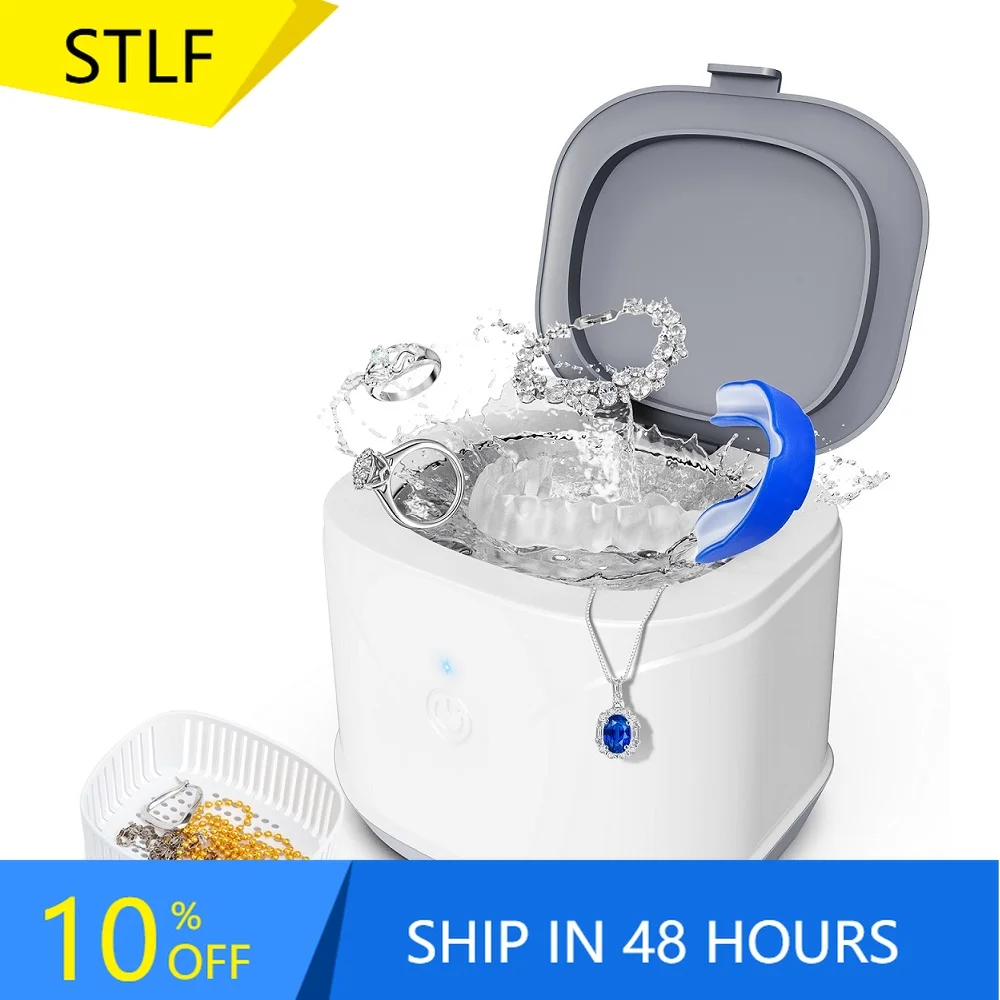 

STLF Portable Ultrasonic UV Cleaning Machine Jewelry Watch Washing False Teeth Aligner Retainer Ultrasonic Denture UV Cle