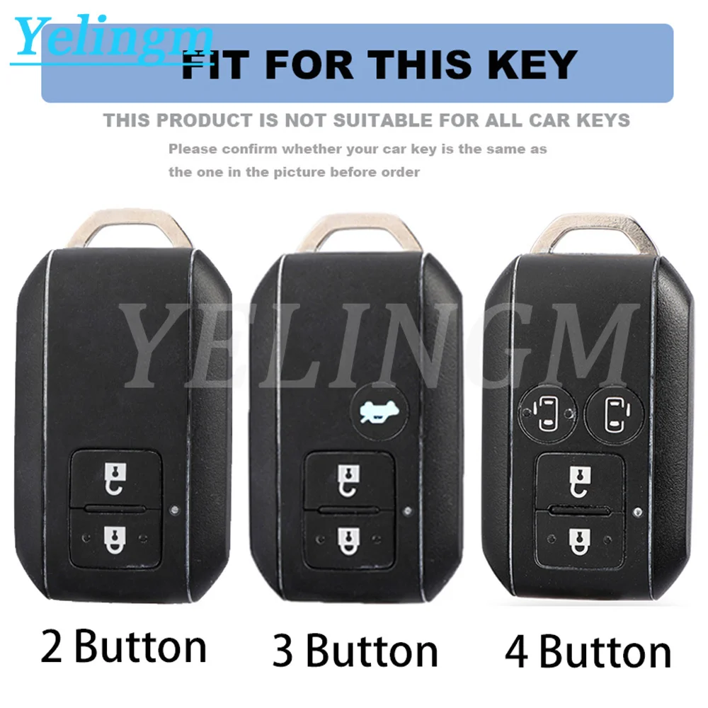 Transparent Soft TPU Key Cover For Suzuki Swift Sport 2021 Ignis Embona XL7 Jimney Jb64 Ertiga Wagon Monopoly 2/3/4buttons Case