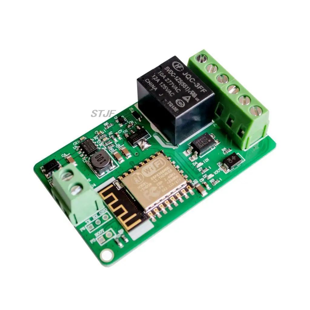 ESP8266 Релейный модуль 10A 220 В Сетевое реле WIFI Модуль Вход постоянного тока 7 В ~ 30 В 4-слойная плата TVS Вход Автоматическая защита