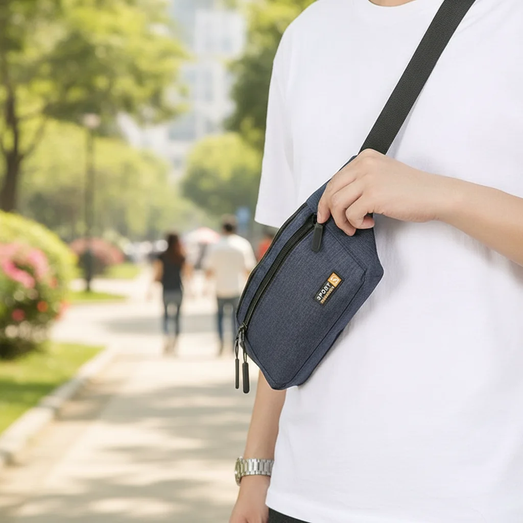 New Fashion Women/Men Waist Packs Multi-Pockets Fanny Pack Pouch Hip Purse Satchel Canvas Belt Bags Casual Wallet