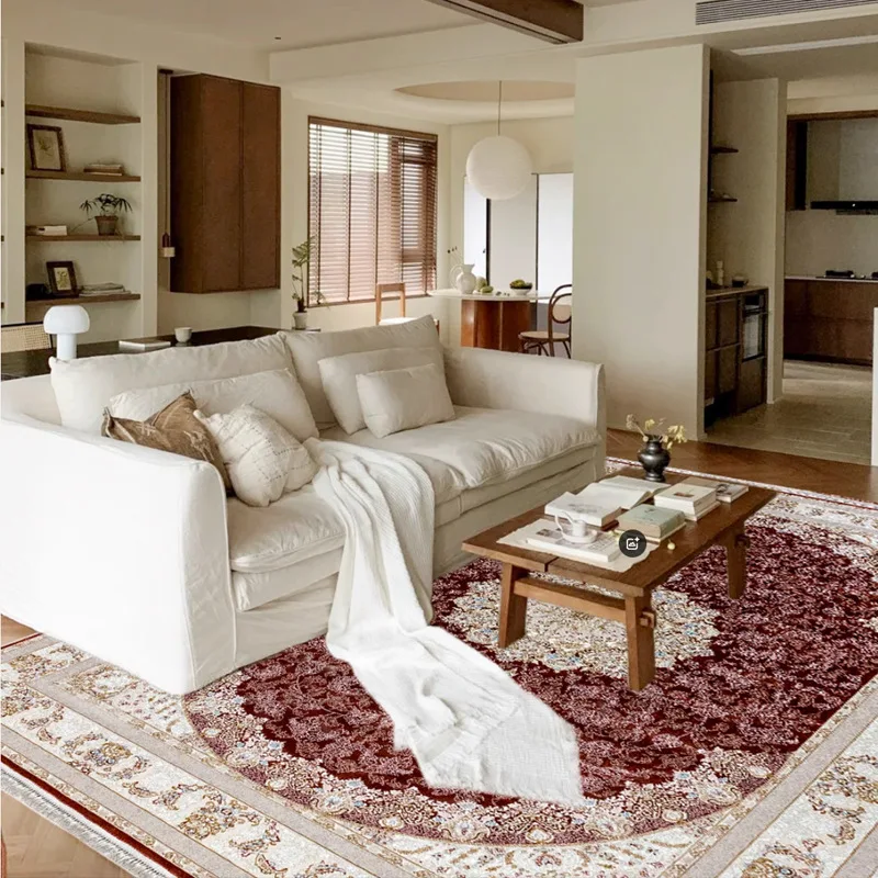 American retro Persian style Turkish original high-end villa home living room carpet, light luxury leave-in and easy to wipe