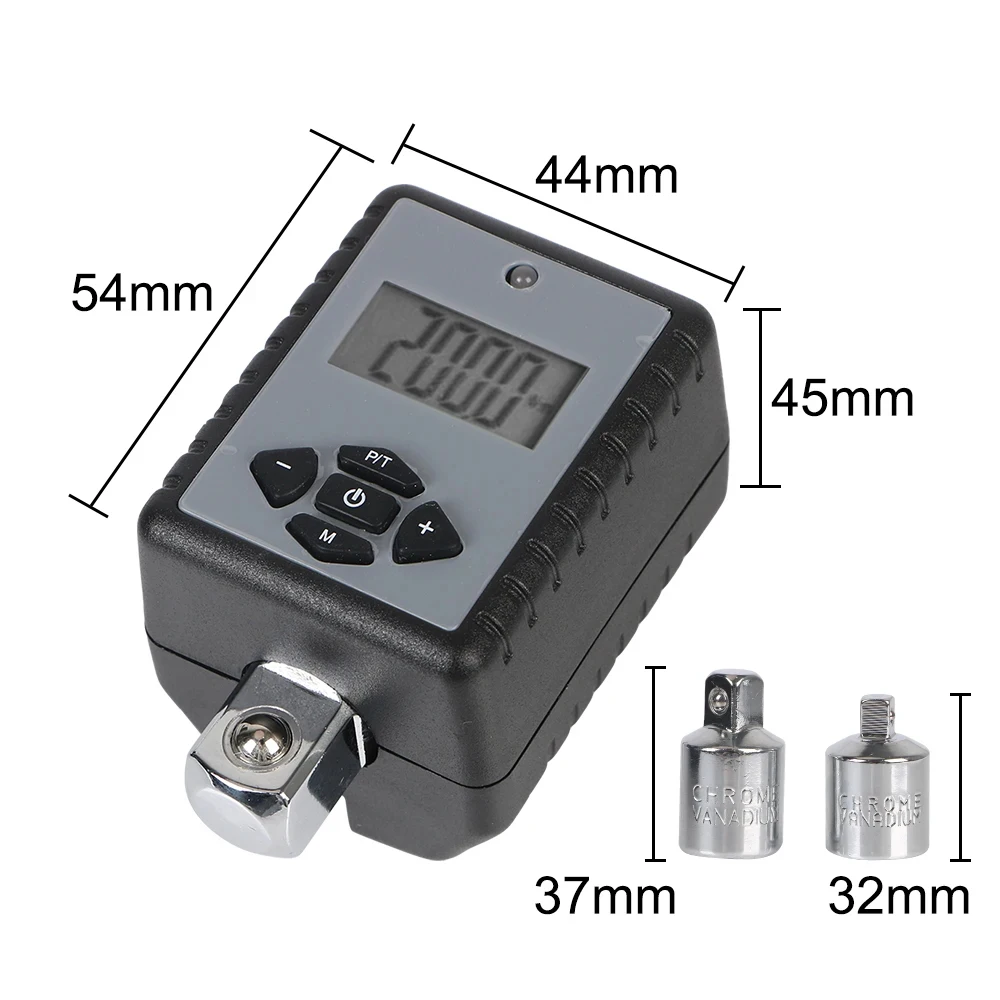 2-200Nm Adjustable Torque Wrench Digital Display Electronic Torque Wrench Screw Fastening Installation Tool