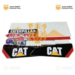 Excavator For Caterpillar cat e312d 313d 320d 323d 324d 329d 330d 336d Full Car Sticker Color Strips