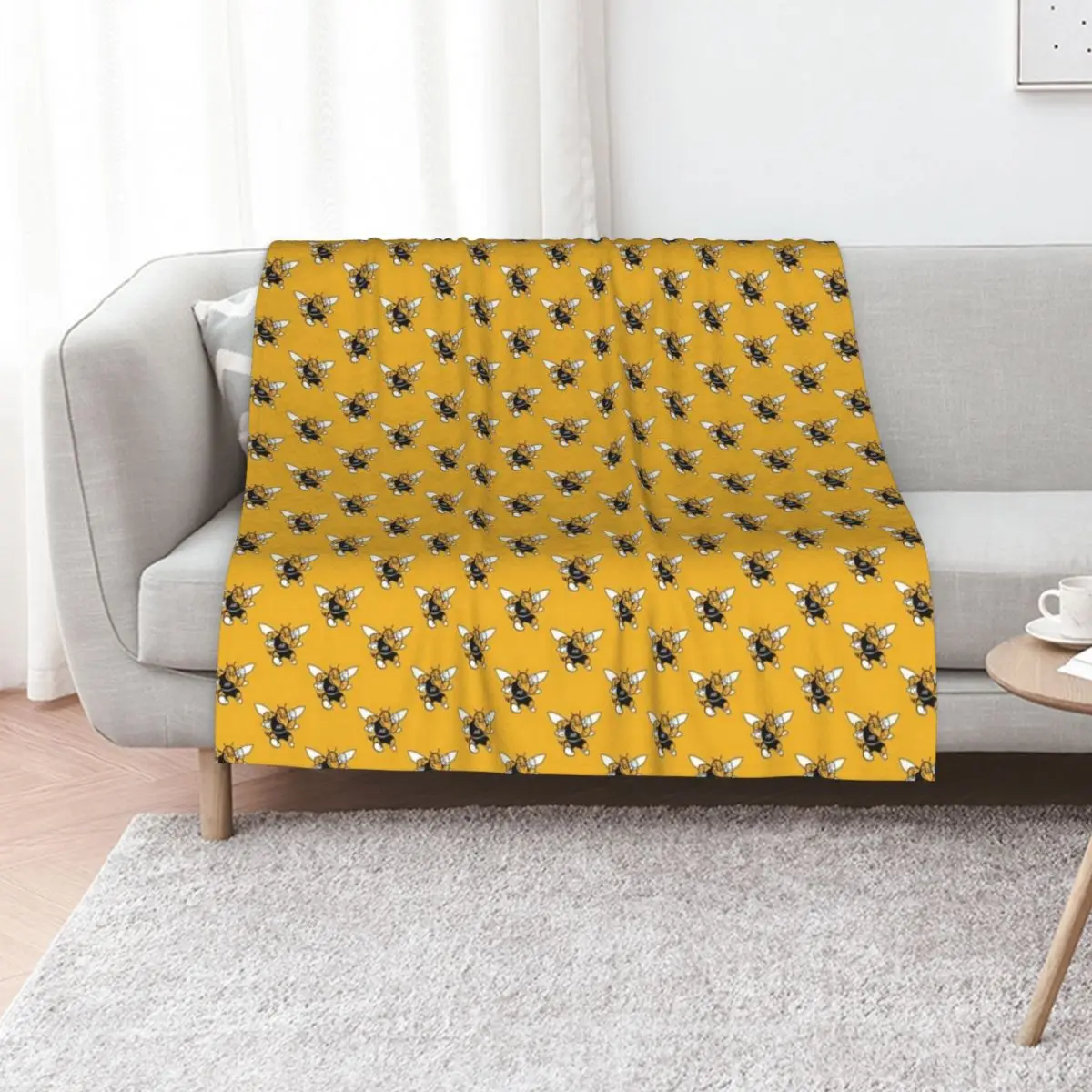 American International College (AIC) Yellow Jackets Throw Blanket Hair Large cosplay anime Decoratives Picnic Soft Blankets