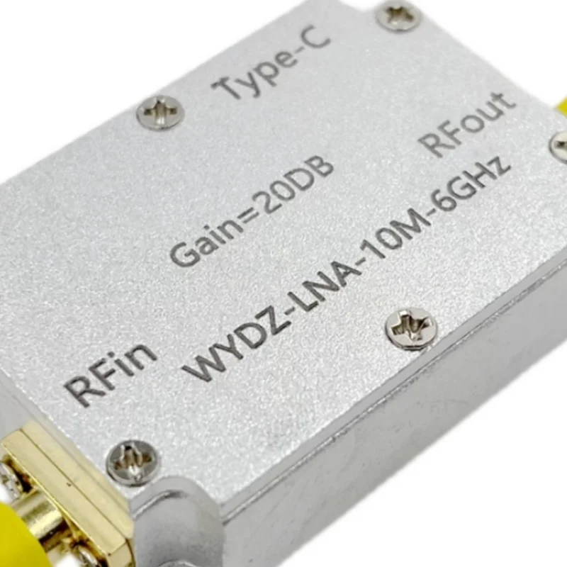 แอมพลิฟายเออร์ความเรียบสูง10M-6GHz 20DB ขับสัญญาณ RF หรือตัวรับสัญญาณด้านหน้า