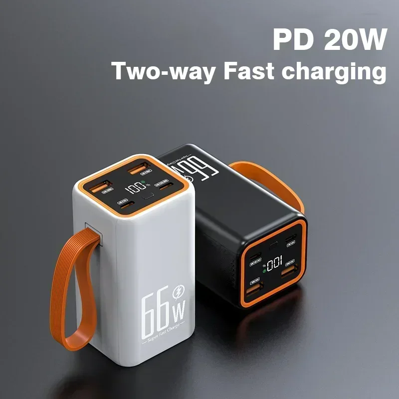 PD20W 20000mAh Power Bank Portable External Spare Battery 10000mAh 66W Super Fast Charger Powerbank for iPhone 13 14  15 Xiaomi