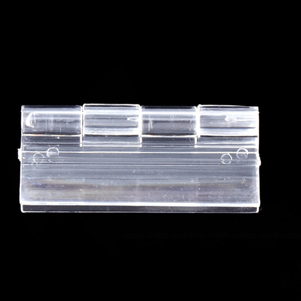 

12 Pcs Transparent Hinge Clear Acrylic Cabinet Hardware Face Frame Kitchen Door Lazy Craft Hidden Folding
