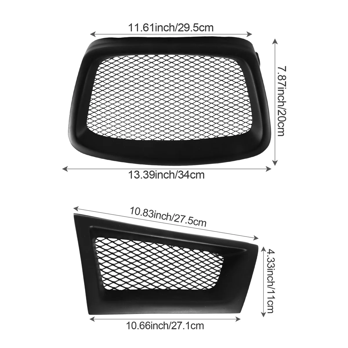 Car Front Bumper Lower Mesh Grill Grille Cover Trim for Subaru Impreza 9Th 2006 2007 WRX STI