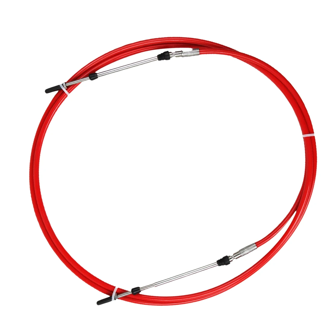 

13Ft Red Throttle Shift Control Cable Lever Outboard Marine Boat Motor Fit for 10-32UNF Threaded Connectors 175mm Mini Stroke