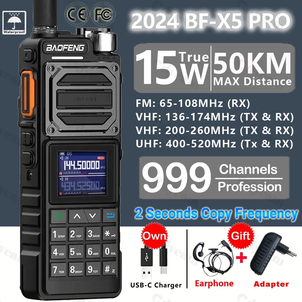 Talkie Walkie Baofeng Longue Portée Mon Expérience Réelle avec le BaoFeng BF-X5 PRO sur les Terrains Éloignés