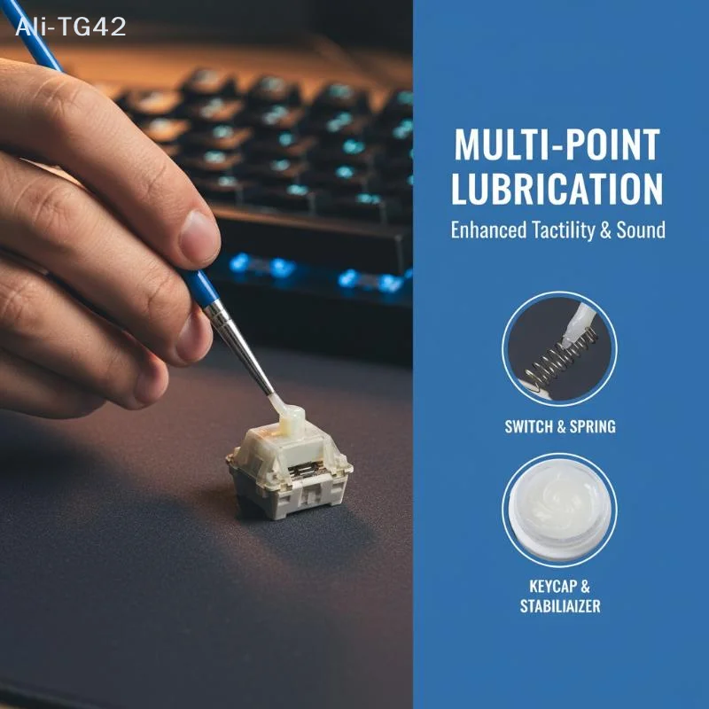Mechanical Keyboard Mouse Lubricant Universal Compatibility Non-Toxic Oil for All Keyboard Switches Mice Parts Repair 10ml