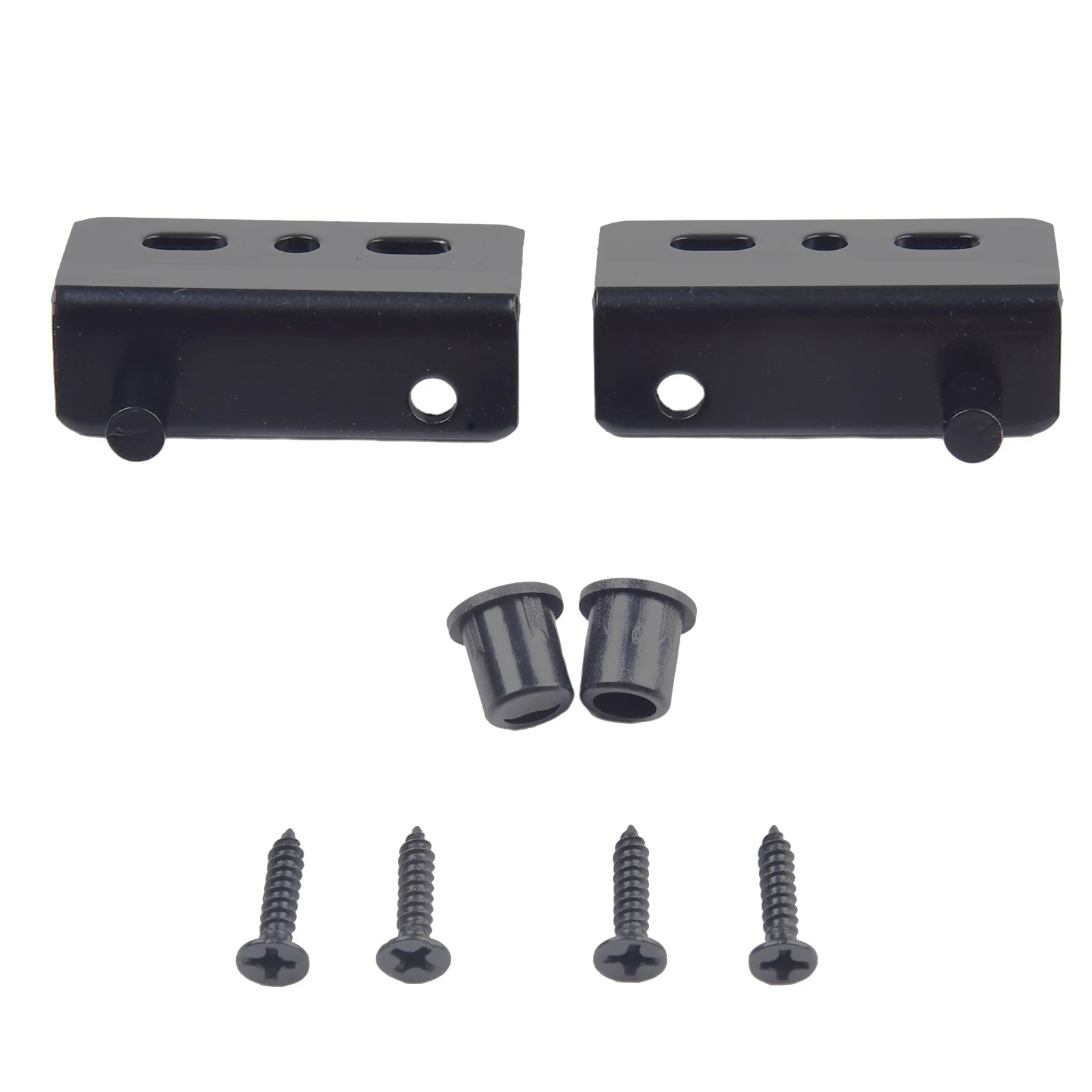 2Pcs Pivot Hinges Black Heavy Duty Concealed/// Shaft Door Hinges With Bushing For Wood Doors Drawers Furniture Cabinet Wardrobe