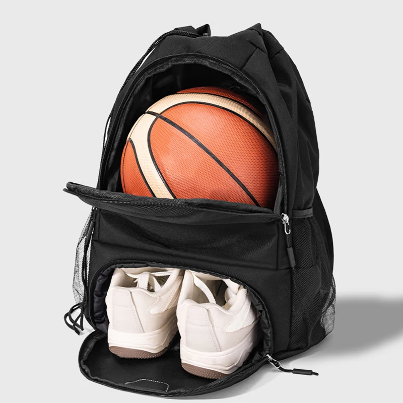حقيبة تدريب كرة السلة متعددة الوظائف للجنسين، رياضية خارجية، سعة كبيرة، مقاومة للماء مع حجرة للأحذية