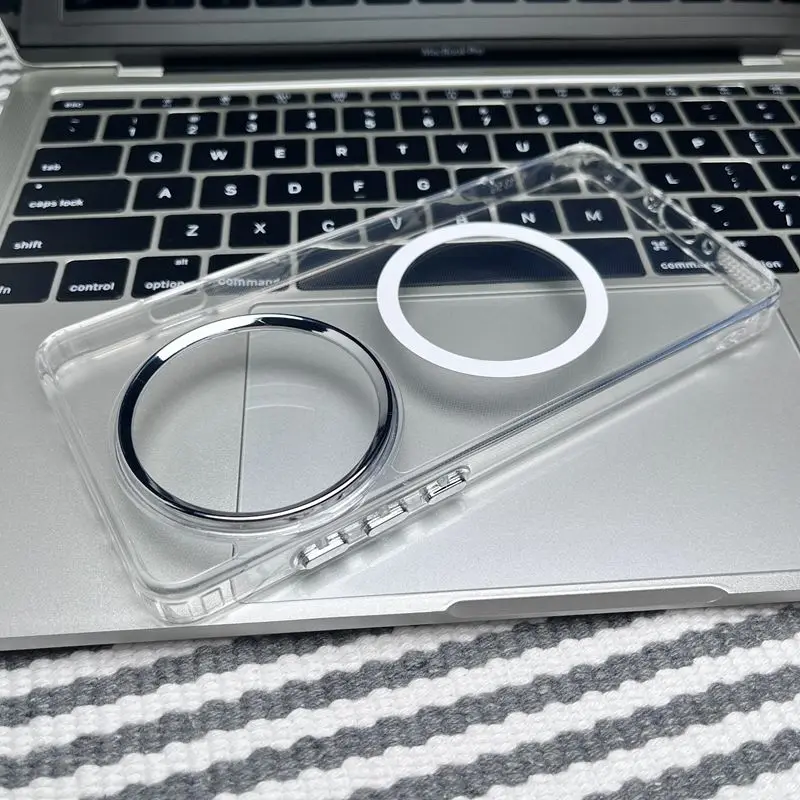 حافظة لهاتف Oneplus 13 13R 13T 13S فاخرة عالية الاختراق، غطاء مغناطيسي كبير صديق للبشرة لهاتف Oneplus 13 Bumper Funda