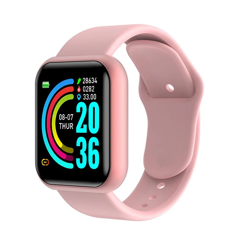 Smart Watch Color Screen Sport Bracelet Activity Running Tracker Heart Rate Digital  Smartwatch Connected Watch Child Y68