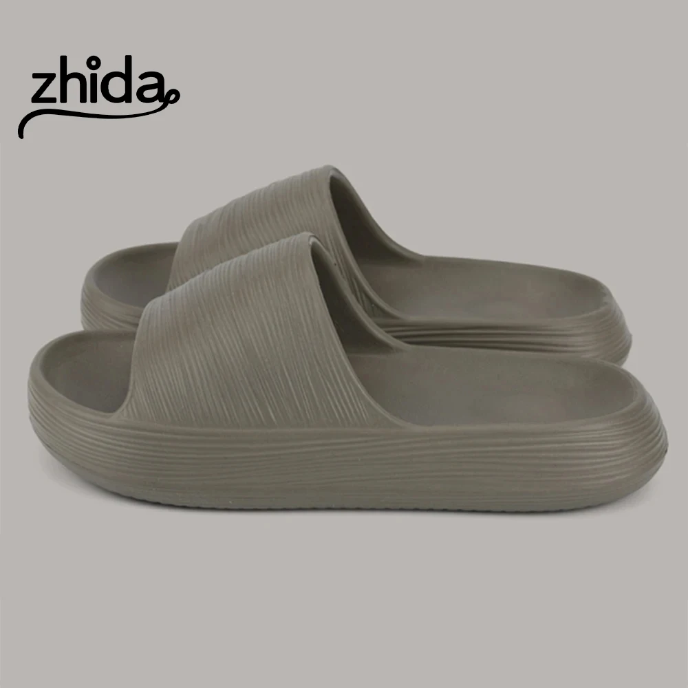 

ZHIDA Women's Thick Platform Slippers EVA Soft Sole Slides Summer Beach Sandals Men Flip Flops Bathroom Non Slip Home Slippers