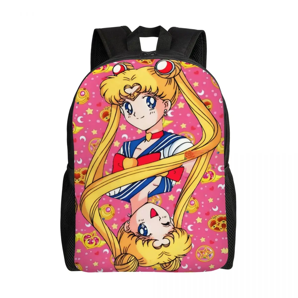 

Custom Sailors Moons Cute Cartoon Travel Backpack Men Women School Computer Bookbag Anime College Student Daypack Bags