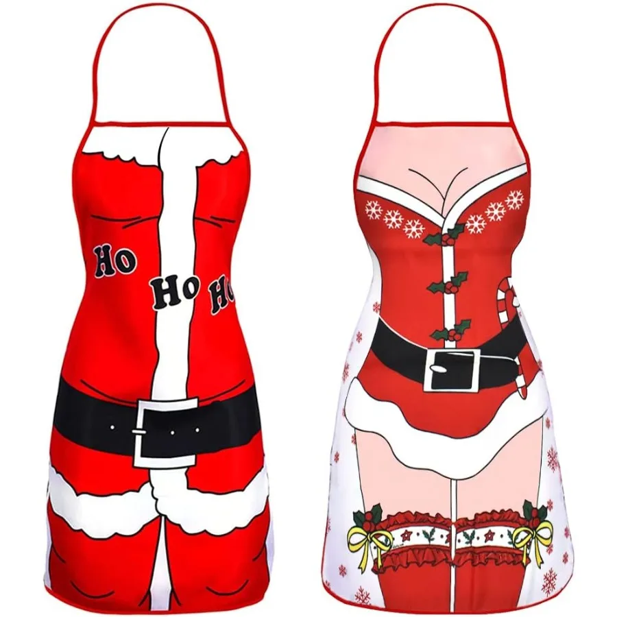 

Nialnt, 2 упаковки, рождественские фартуки для женщин и мужчин, шеф-повар, Fy, пары, фартуки для уборки кухни, гриль, вечеринка, выпечка, барбекю, милая выпечка