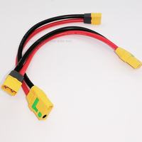 Genuine Amass XT60 Male To XT90-S Anti-spark Female plug Battery Power Extention Cable for Drone ISDT Charger Lipo Battery