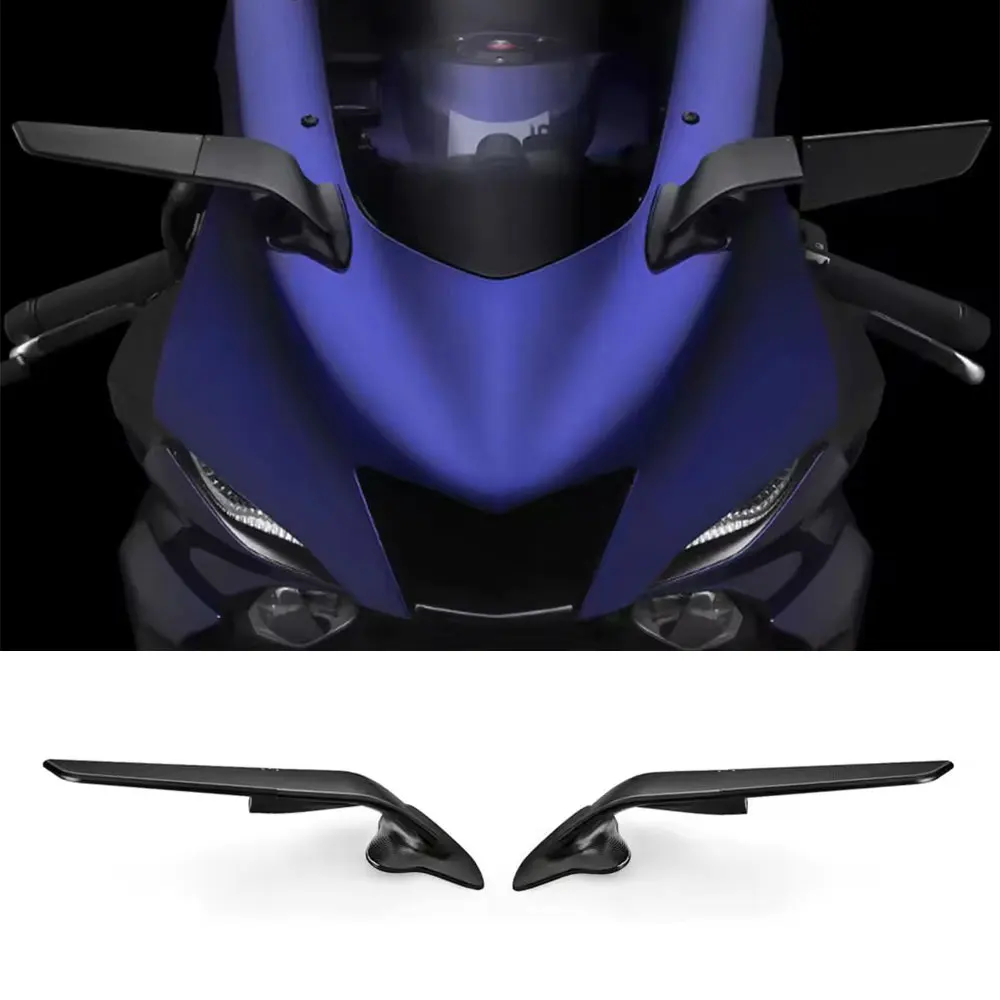 

Motorcycle Mirrors For Yamaha YZF R7 YZFR7 2021 2022 Stealth Mirrors Sports Winglets Mirror Kit Adjustable Mirrors Wing Mirrors