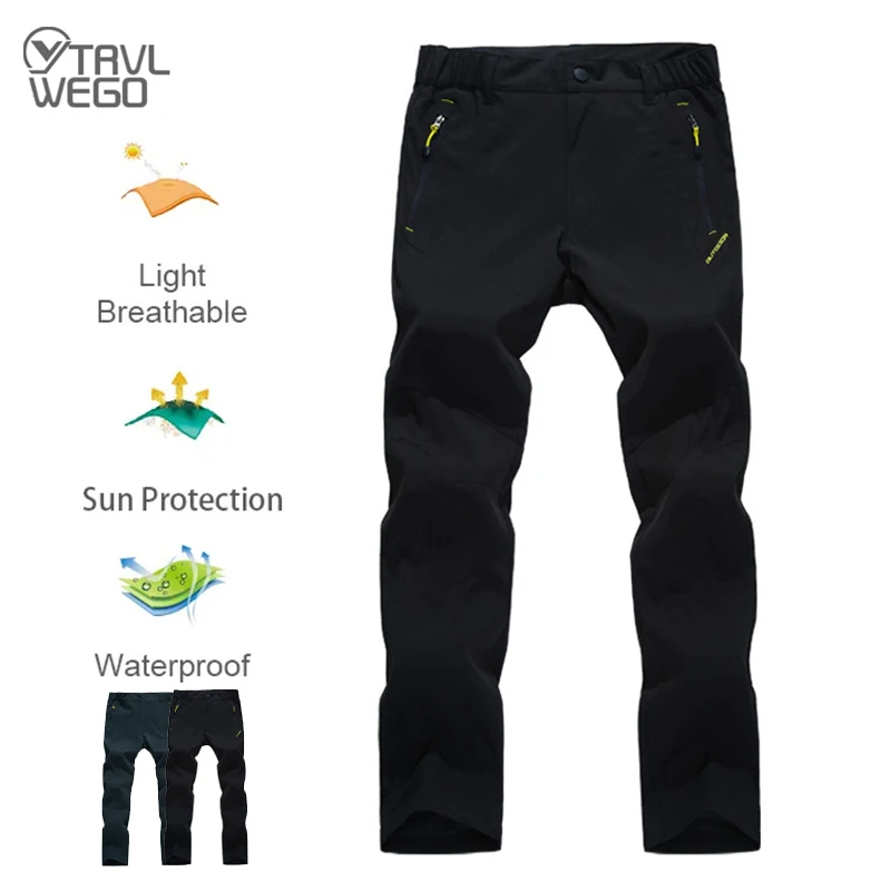 

Осенние рабочие брюки TRVLWEGO для мужчин, походные брюки, треккинговые уличные спортивные дышащие быстросохнущие ветрозащитные кемпинговые брюки с защитой от УФ-лучей