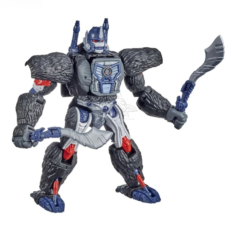 ในสต็อก Takara Tomy Transformers ของเล่น Kingdom WFC-K8 Optimus Primal รุ่นหุ่นยนต์คอลเลกชันตัวเลขการกระทําของเล่นของขวัญงานอดิเรก