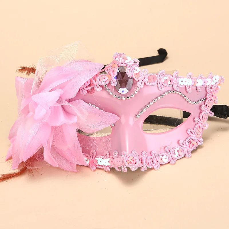 Princess Mask Masquerade Large Lily Mask Prom Princess Sexy Dress Up Plastic Evening Intricate Glamorous Graceful Sexy Mask